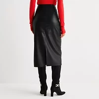 Worthington Womens Midi Pencil Skirt