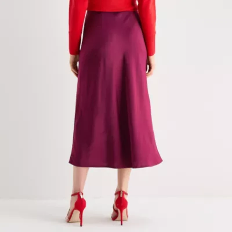Worthington Womens Long A-Line Skirt