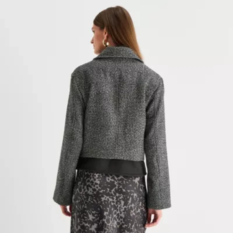 Worthington Womens Midweight Cropped Jacket