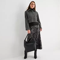 Worthington Womens Midweight Cropped Jacket