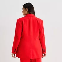 Worthington Womens Plus Regular Fit Blazer