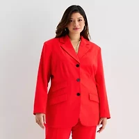 Worthington Womens Plus Regular Fit Blazer