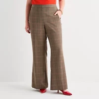 Worthington Plus Womens Fit and Flare Pant