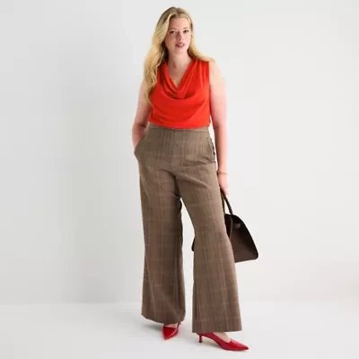 Worthington Plus Womens Fit and Flare Pant