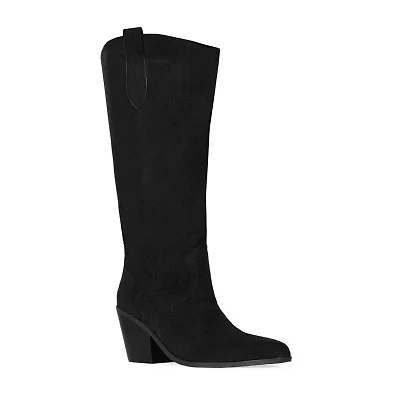 RM Rebecca Minkoff Womens Nicole Stacked Heel Cowboy Boots