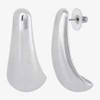 JS Jessica Simpson Silver Tone Womens Drop Earrings