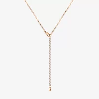JS Jessica Simpson Womens Crystal Alloy Heart Pendant Necklace