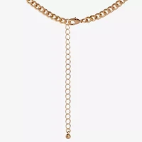 JS Jessica Simpson Gold Tone Western Womens Blue 16 Inch Statement Necklace