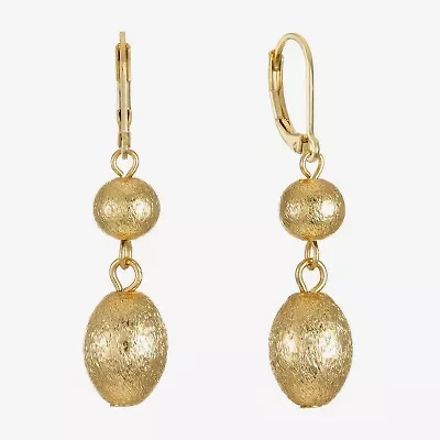 Monet Jewelry Beaded Double Womens Round Drop Earrings