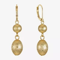 Monet Jewelry Beaded Double Womens Round Drop Earrings