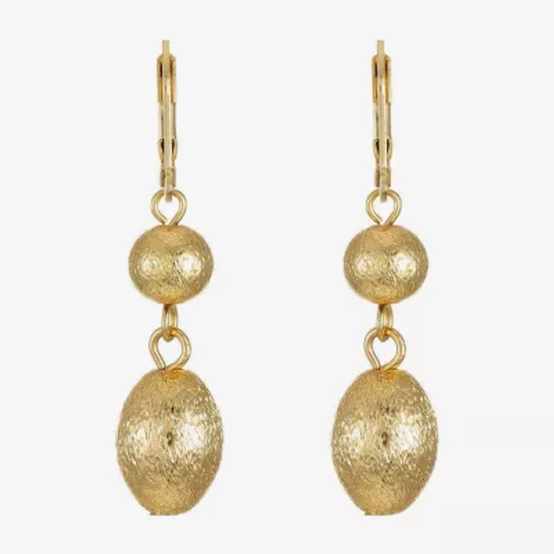 Monet Jewelry Beaded Double Womens Round Drop Earrings