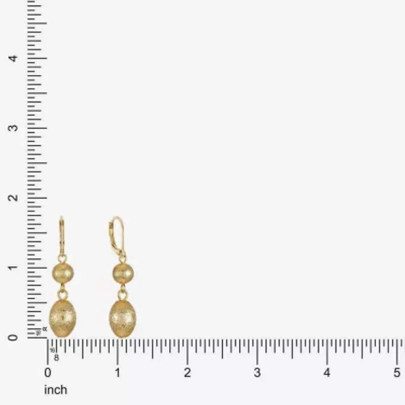Monet Jewelry Beaded Double Womens Round Drop Earrings