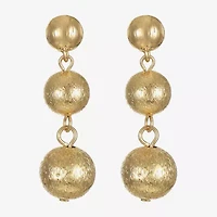 Monet Jewelry Beaded Triple Womens Round Hypoallergenic Drop Earrings