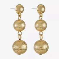 Monet Jewelry Beaded Triple Womens Round Hypoallergenic Drop Earrings