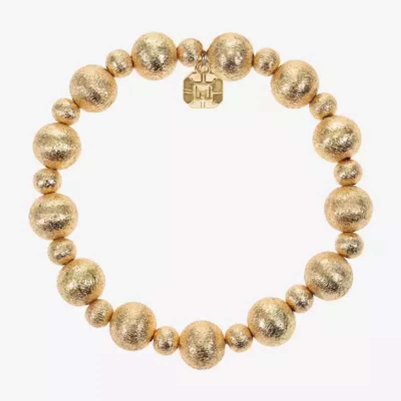 Monet Jewelry Beaded Womens Round Stretch Bracelet