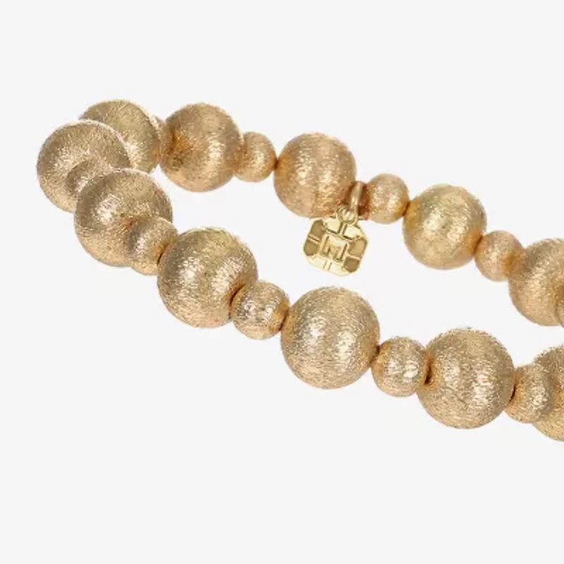 Monet Jewelry Beaded Womens Round Stretch Bracelet