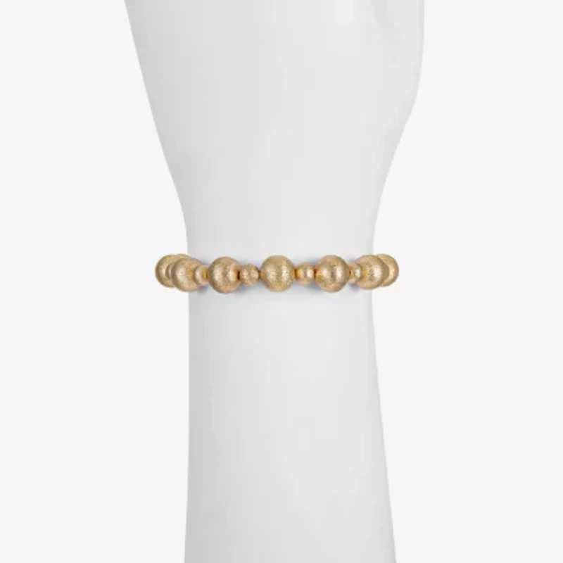 Monet Jewelry Beaded Womens Round Stretch Bracelet