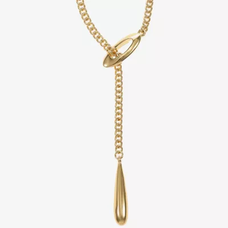 Liz Claiborne Bolo Adjustable Womens 17 Inch Y Necklace