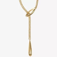 Liz Claiborne Bolo Adjustable Womens 17 Inch Y Necklace