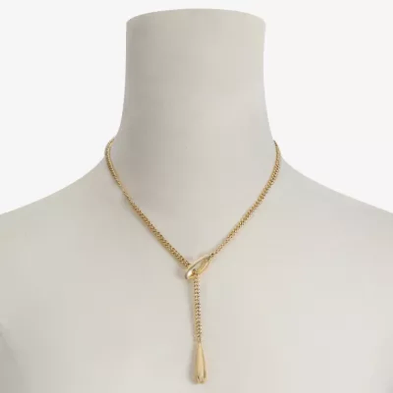 Liz Claiborne Bolo Adjustable Womens 17 Inch Y Necklace