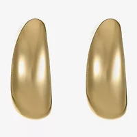 Liz Claiborne Huggie Womens 25.4mm Hypoallergenic Hoop Earrings