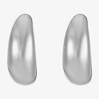 Liz Claiborne Huggie Womens 25.4mm Hypoallergenic Hoop Earrings