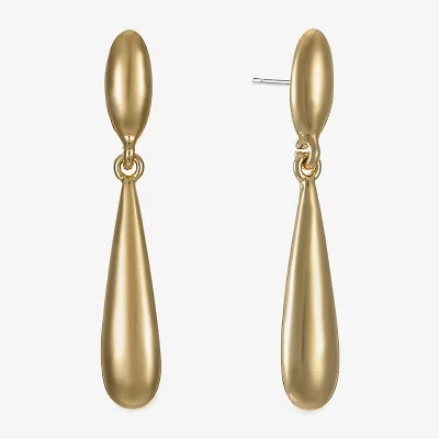Liz Claiborne Double Womens Hypoallergenic Drop Earrings