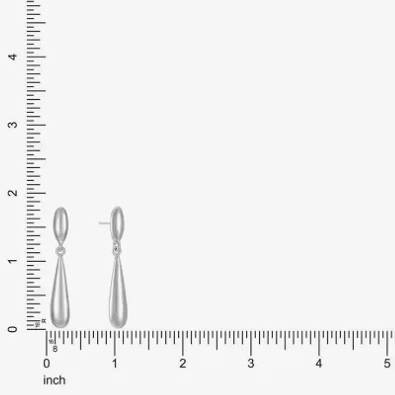 Liz Claiborne Double Womens Hypoallergenic Drop Earrings