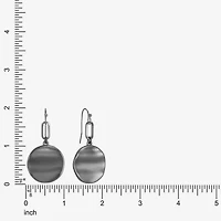 Liz Claiborne Wavy Coin Womens Paperclip Drop Earrings