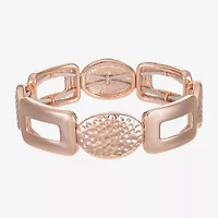 Liz Claiborne Hammered Womens Square Stretch Bracelet