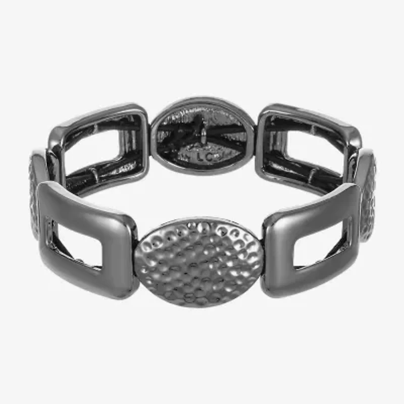 Liz Claiborne Hammered Womens Square Stretch Bracelet