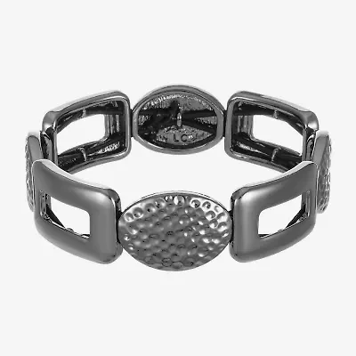 Liz Claiborne Hammered Womens Square Stretch Bracelet