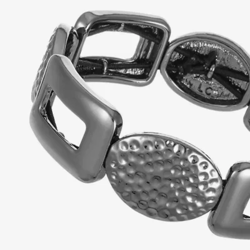 Liz Claiborne Hammered Womens Square Stretch Bracelet