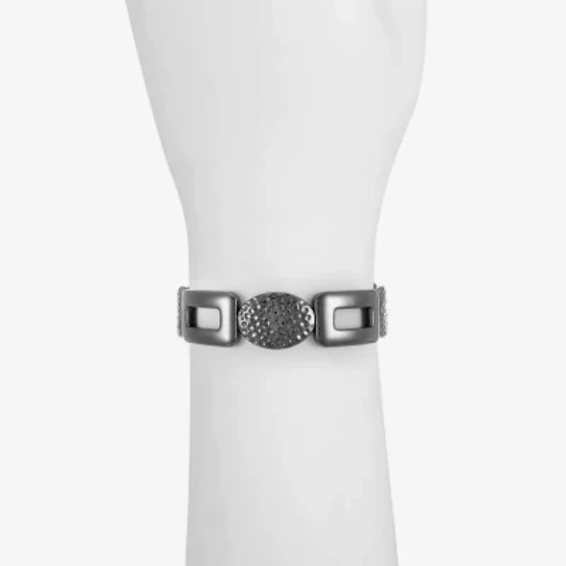 Liz Claiborne Hammered Womens Square Stretch Bracelet