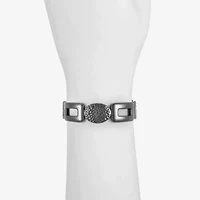 Liz Claiborne Hammered Womens Square Stretch Bracelet