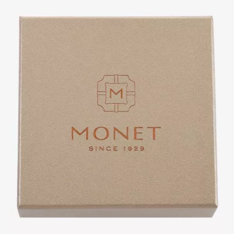 Monet Jewelry Gold Tone Locket Womens Glass Heart 2-pc. Jewelry Set