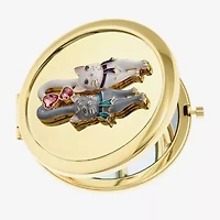 Monet Jewelry Gold Tone Cats Gold Tone Heart Compact Mirror