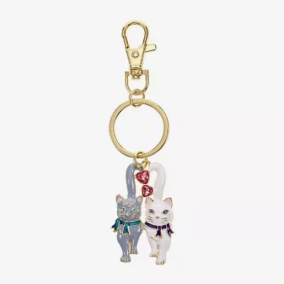 Monet Jewelry Gold Tone Cats Key Chain