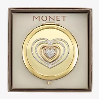 Monet Jewelry Gold Tone Gold Tone Heart Compact Mirror