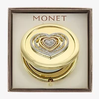 Monet Jewelry Gold Tone Gold Tone Heart Compact Mirror