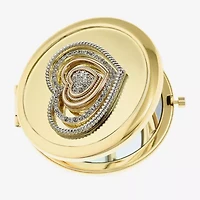 Monet Jewelry Gold Tone Gold Tone Heart Compact Mirror