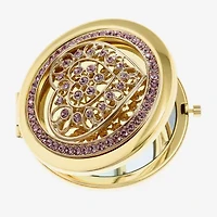 Monet Jewelry Gold Tone Filigree Gold Tone Heart Compact Mirror