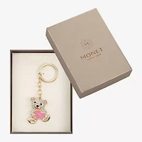 Monet Jewelry Gold Tone Love Bear Heart Key Chain