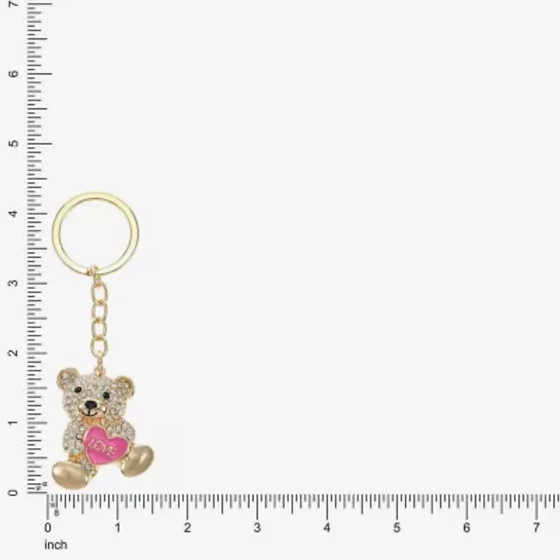 Monet Jewelry Gold Tone Love Bear Heart Key Chain