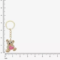 Monet Jewelry Gold Tone Love Bear Heart Key Chain
