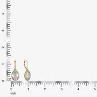 Monet Jewelry Womens Glass Oval Drop Earrings