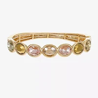 Monet Jewelry Stretch Womens Brown Glass Oval Bangle Bracelet