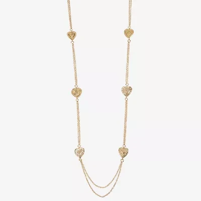 Monet Jewelry Gold Tone Radiant Womens 34 Inch Strand Necklace