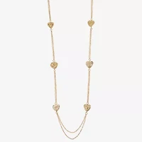 Monet Jewelry Gold Tone Radiant Womens 34 Inch Strand Necklace