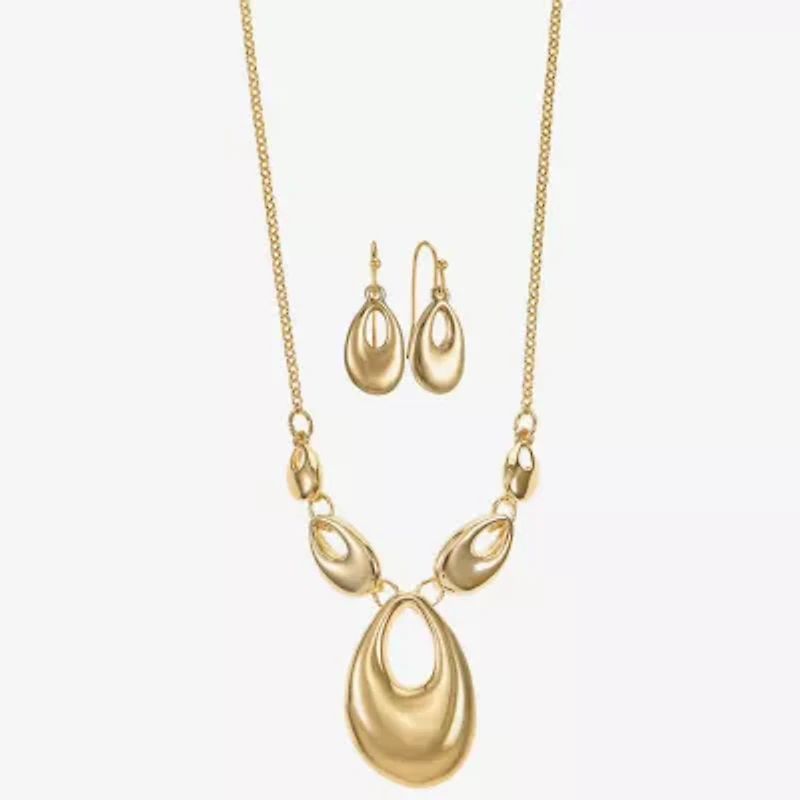 Liz Claiborne Womens Oval 2-pc. Jewelry Set